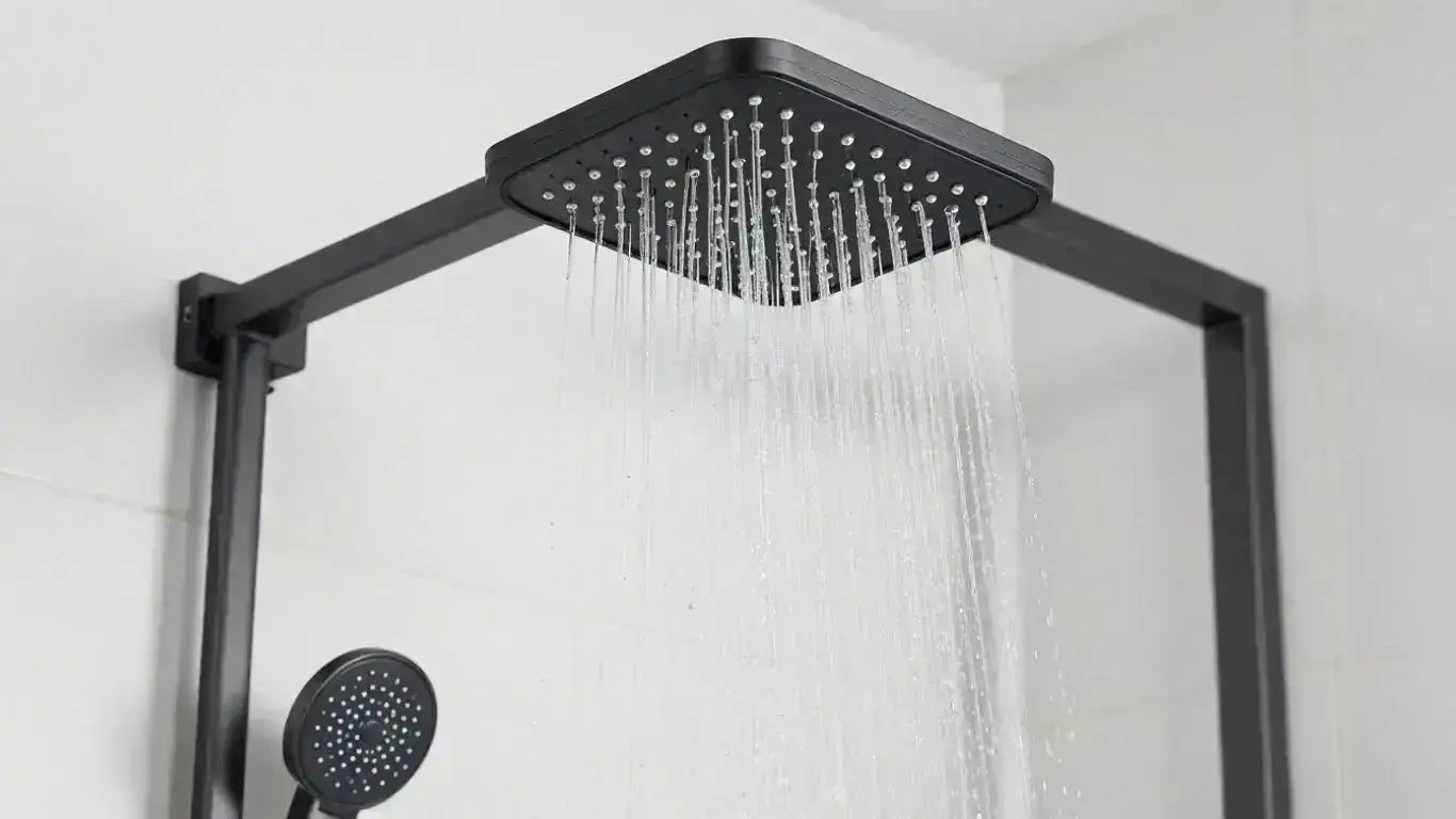 Elevate Your Bathroom with a Modern Black Rain Shower Set - BathroomLux