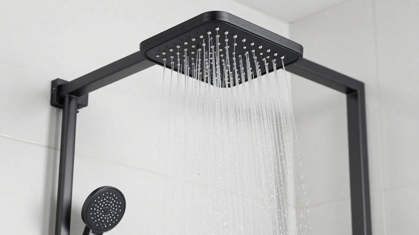 Elevate Your Bathroom with a Modern Black Rain Shower Set - BathroomLux