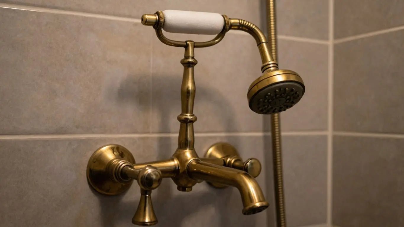 Elevate Your Bathroom with Timeless Antique Brass Shower Fixtures - BathroomLux