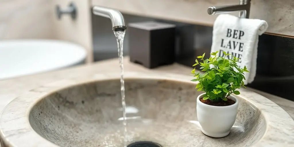 Elevate Your Space with a Natural Stone Bathroom Washbasin - BathroomLux