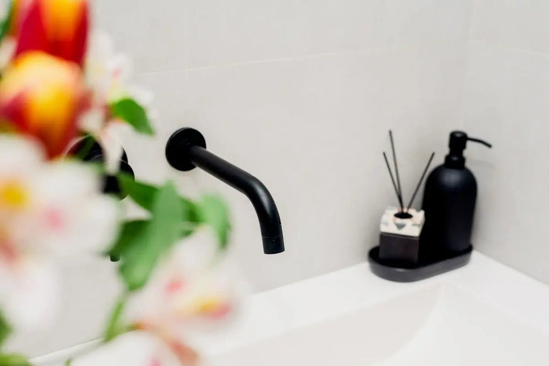 Enhance Your Bathroom with a Modern Black Matte Concealed Shower Faucet - BathroomLux