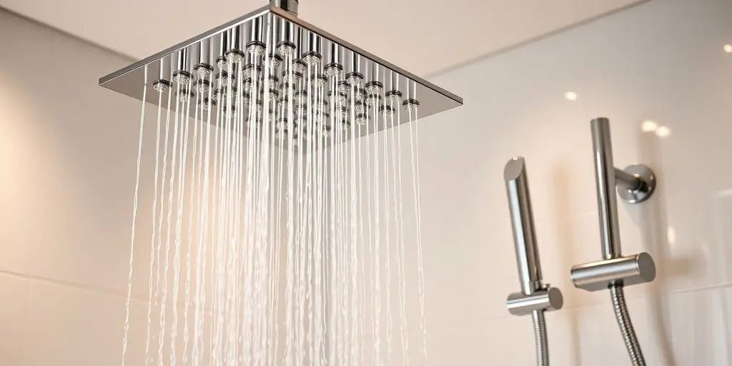 Experience Luxury: The Ultimate Concealed Rain Shower System With Shower Head And Hand Shower In Chrome - BathroomLux