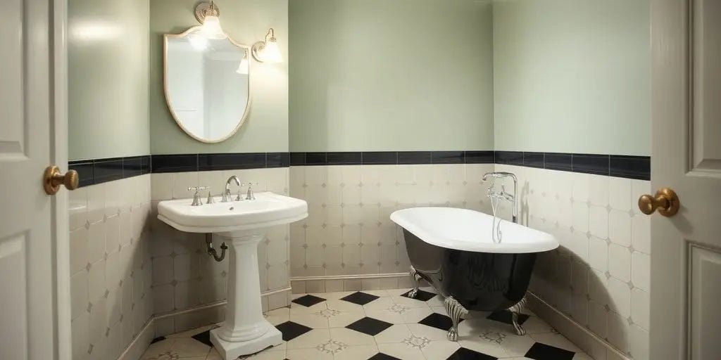 How to Create an Art Deco Bathroom on a Budget: Your Guide to Vintage Glam Without Breaking the Bank - BathroomLux