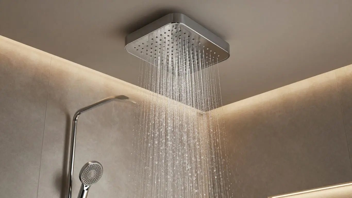Transform Your Bathroom with a Luxurious Rain Shower Ceiling Mount - BathroomLux