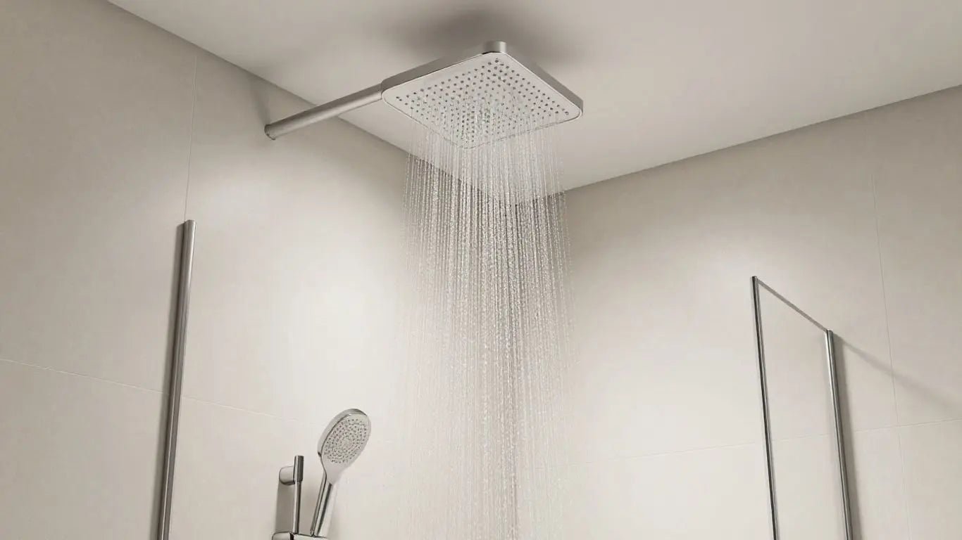 Transform Your Bathroom with a Sleek Ceiling Fed Shower System - BathroomLux