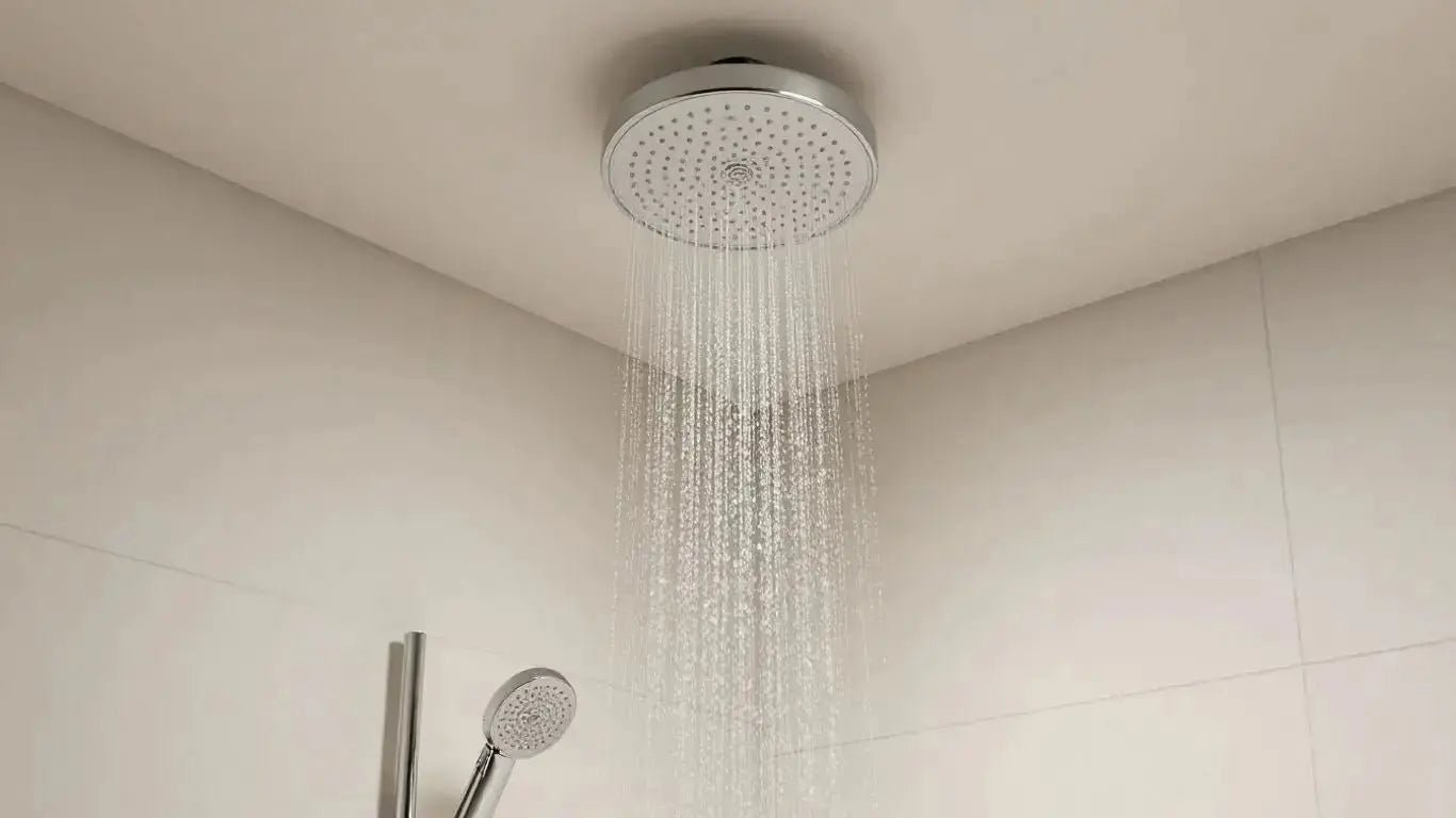 Transform Your Bathroom with a Sleek Ceiling Mount Shower - BathroomLux