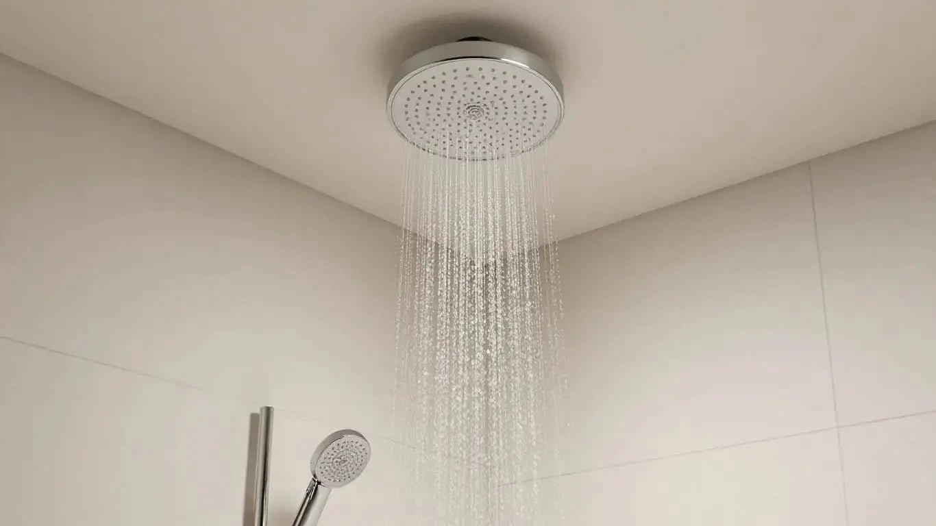 Transform Your Bathroom with a Sleek Ceiling Mount Shower - BathroomLux