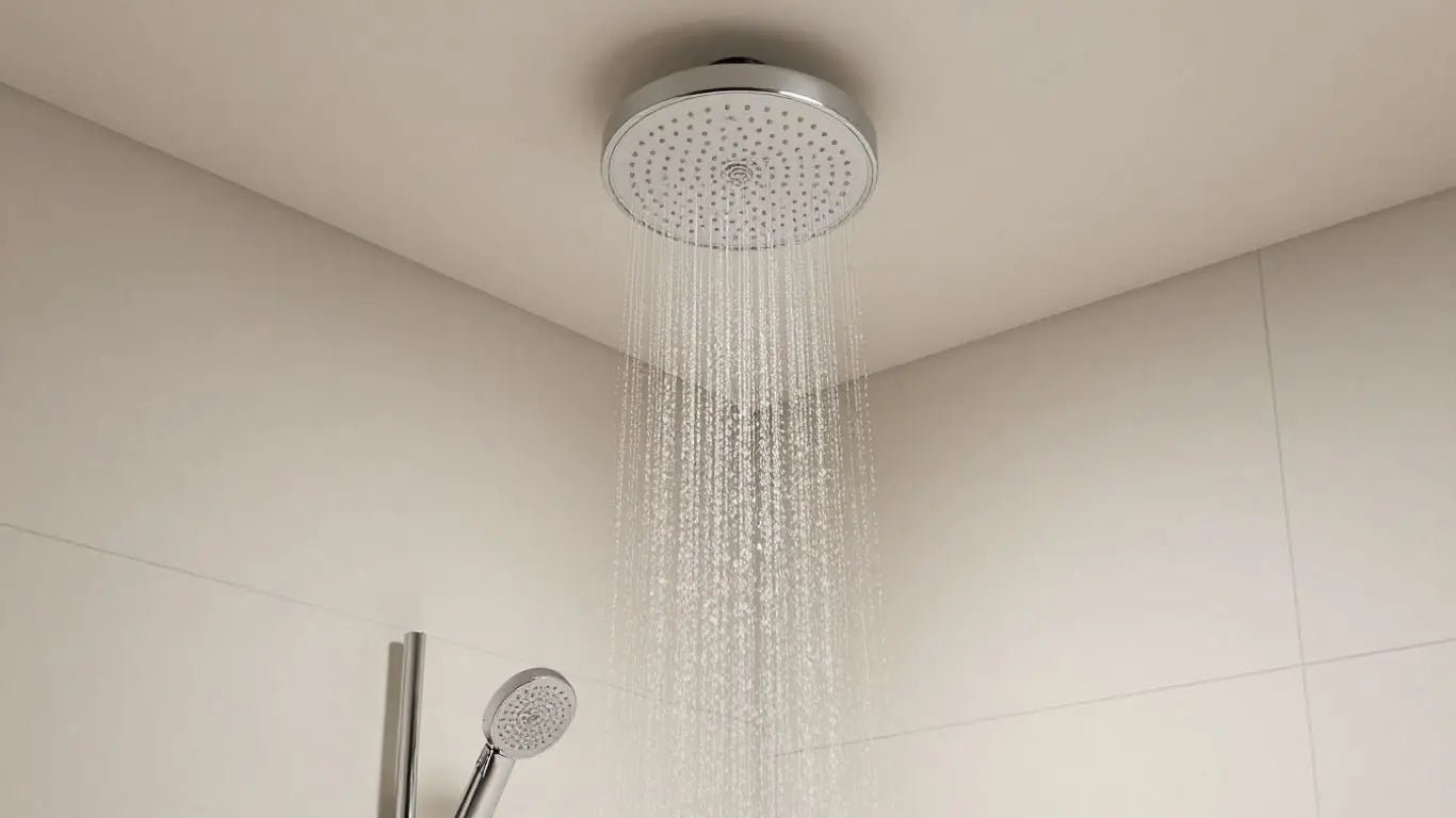 Transform Your Bathroom with a Sleek Ceiling Mount Shower - BathroomLux