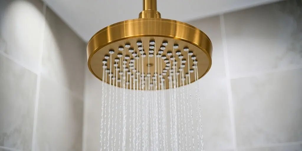 Upgrade Your Bathroom with a 250mm Brass Rainfall Shower System - BathroomLux