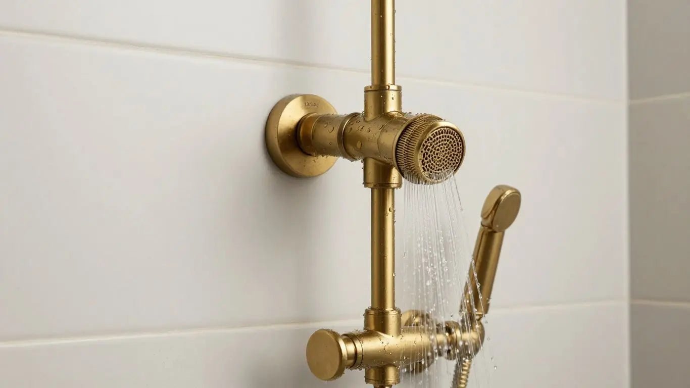 Upgrade Your Bathroom with a Stylish Brass Thermostatic Mixer Shower - BathroomLux