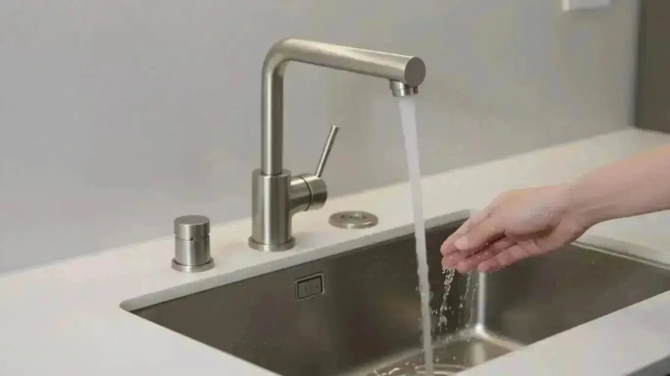Upgrade Your Kitchen with the Revolutionary 2-in-1 Touchless Sensor Faucet with Soap Dispenser - BathroomLux