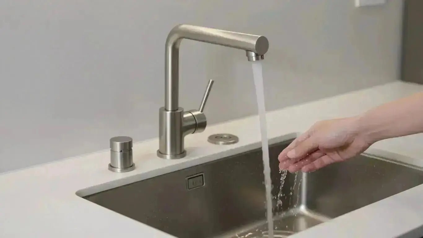 Upgrade Your Kitchen with the Revolutionary 2-in-1 Touchless Sensor Faucet with Soap Dispenser - BathroomLux