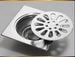 10*10cm Stainless Steel Linear Shower Floor Drain Cover with Filter Strainer - shower drainBathroomLux