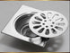 10*10cm Stainless Steel Linear Shower Floor Drain Cover with Filter Strainer - shower drainBathroomLux