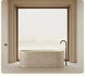1500mm Modern Freestanding Bath Artificial Stone - Freestanding bathtubBathroomLux