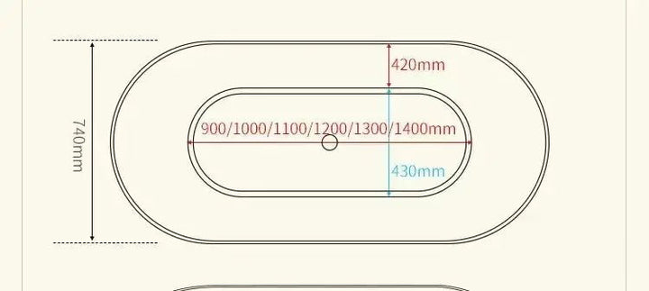 1500mm Modern Freestanding Bath Artificial Stone - Freestanding bathtubBathroomLux