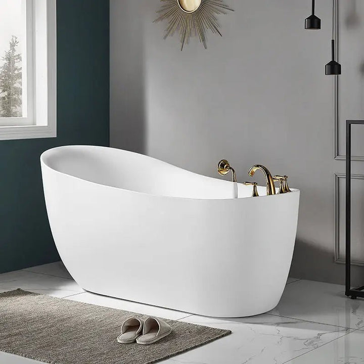 1700mm Modern Freestanding Acrylic Bathtub Soaking Bathtubs - Freestanding bathtubBathroomLux