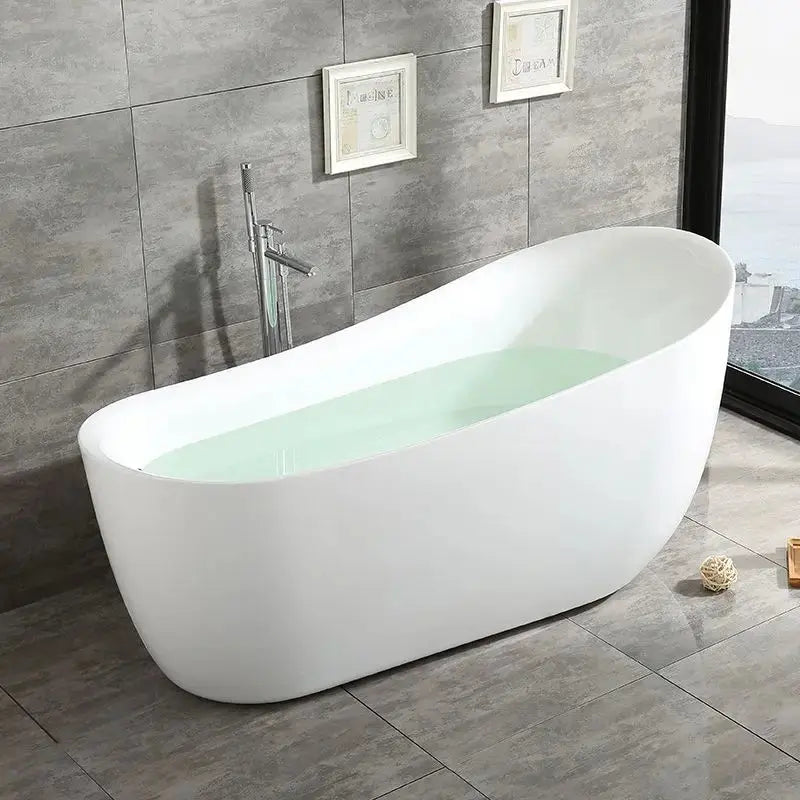 1700mm Modern Freestanding Acrylic Bathtub Soaking Bathtubs - Freestanding bathtubBathroomLux