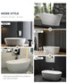 1700mm Modern Oval Freestanding Bathtub – Solid Surface Acrylic Stone Resin Bath Tub - Oval Freestanding BathtubBathroomLux