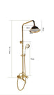 3 - Function Exposed Shower System with Handheld & Rainfall Head - 3 - Function Exposed Shower SystemBathroomLux