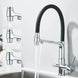 3 - Way Brushed Gold Kitchen Faucet with Pull - Out Spray – Water Purifier Function - 3 Ways Kitchen Pull OutBathroomLux