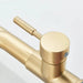 3 - Way Brushed Gold Kitchen Faucet with Pull - Out Spray – Water Purifier Function - 3 Ways Kitchen Pull OutBathroomLux