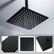 300mm Matte Black Rainfall Ceiling Shower Digital Thermostatic Concealed Set - Black shower Concealed SetBathroomLux