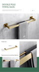 304 Stainless Steel Bathroom Set – Towel Rack Shelf Holders Brush - Towel Racks IN UKBathroomLux
