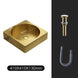 410mm Modern Luxury Square Shaped Bathroom Countertop Basin In Gold - Bathroom sinkBathroomLux