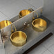 420mm Modern Luxury Polygon Shaped Stainless Steel Bathroom Countertop Basin In Gold - Bathroom sinkBathroomLux