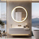 60cm Gold Round Bathroom Mirror Smart Touch Switch Three Color Anti - Fog - Bathroom Mirror Anti - FogBathroomLux