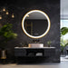 60cm Gold Round Bathroom Mirror Smart Touch Switch Three Color Anti - Fog - Bathroom Mirror Anti - FogBathroomLux