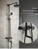 Rainfall Shower System with Handheld – Wall-Mounted Solid Brass