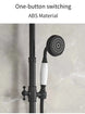 Rainfall Shower System with Handheld – Wall-Mounted Solid Brass
