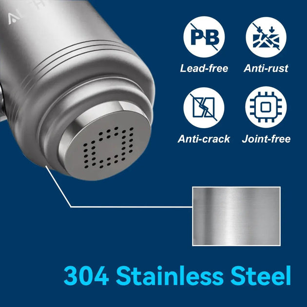 ALTHY Extension Stainless Steel Faucet Tap Water Filter Purifier System - Kitcen faucetBathroomLux