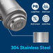 ALTHY Extension Stainless Steel Faucet Tap Water Filter Purifier System - Kitcen faucetBathroomLux