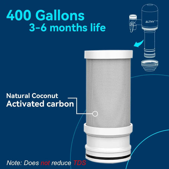 ALTHY Extension Stainless Steel Faucet Tap Water Filter Purifier System - Kitcen faucetBathroomLux