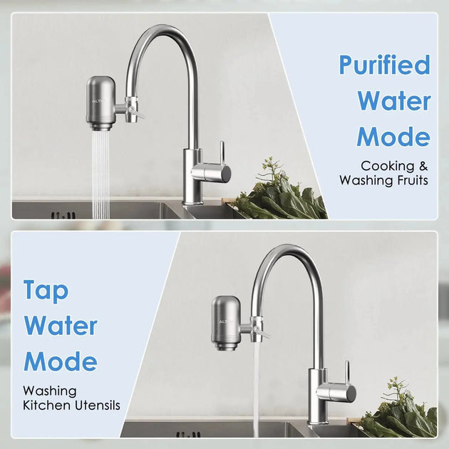 ALTHY Stainless Steel Faucet Water Filter - Kitchen faucet filterBathroomLux