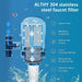 ALTHY Stainless Steel Faucet Water Filter - Kitchen faucet filterBathroomLux