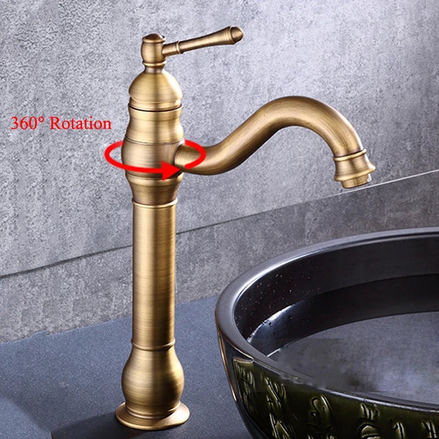 Antique Basin Bathroom Faucet - FaucetBathroomLux