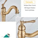 Antique Brass Basin Bathroom faucet Deck Mounted Single Handle Hot & Cold Mixer Tap - Antique Bathroom FaucetBathroomLux