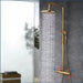 Antique Brass Thermostatic Rainfall Shower Set with Mixer Tap - Shower ColumnsBathroomLux