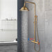 Antique Brass Thermostatic Rainfall Shower Set with Mixer Tap - Shower ColumnsBathroomLux