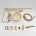 Antique Brass Thermostatic Rainfall Shower Set with Mixer Tap - Shower ColumnsBathroomLux