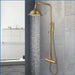 Antique Brass Thermostatic Rainfall Shower Set with Mixer Tap - Shower ColumnsBathroomLux