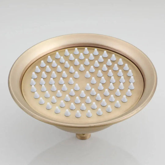 Antique Brass Thermostatic Rainfall Shower Set with Mixer Tap - Shower ColumnsBathroomLux