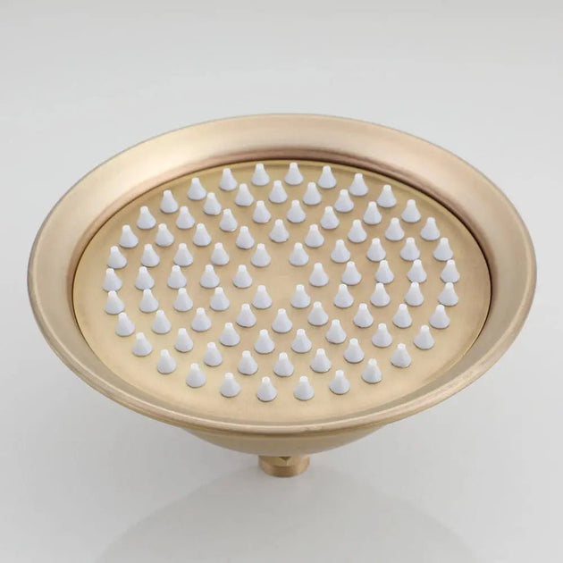 Antique Brass Thermostatic Rainfall Shower Set with Mixer Tap - Shower ColumnsBathroomLux