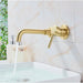 Antique Brass Wall Mount Faucet Single Handle Mixer for Basin Sink - Gold Wall - Mounted Basin Mixer TapBathroomLux
