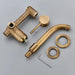 Antique Brass Wall Mount Faucet Single Handle Mixer for Basin Sink - Gold Wall - Mounted Basin Mixer TapBathroomLux