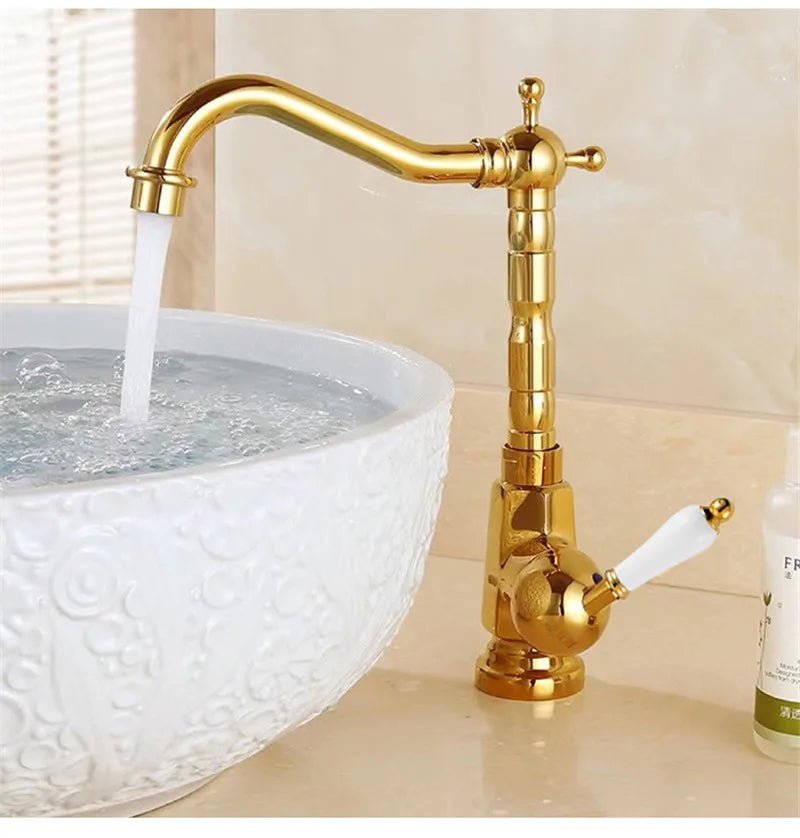 Antique Bronze Bathroom faucet - Tall design - Bathroom FaucetBathroomLux